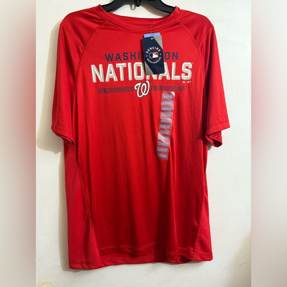 Majestic Red Washington Nationals‎ Men's Shirt